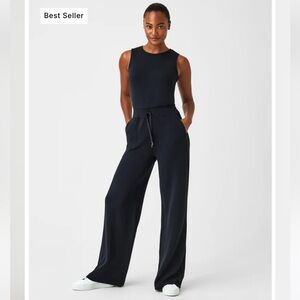 SPANX AirEssentials Sleeveless Jumpsuit Black M Tall